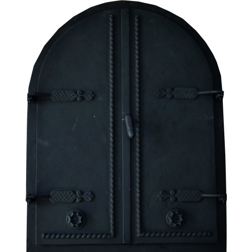 Dvierka udiarenské,pecové - BIG - s reguláciou - 650*850 mm - čierna