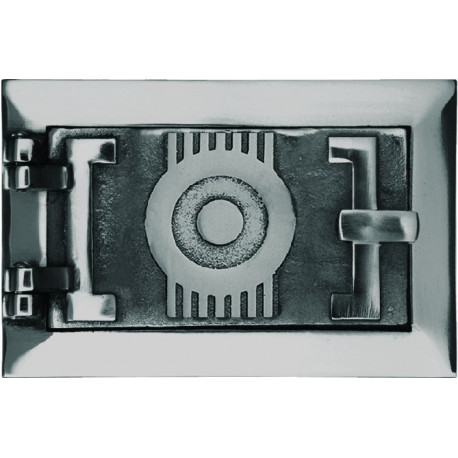 Dvierka popolníkové malé - 6x3 - nikel