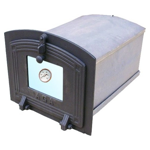 Pec liatinová MALÉ SKLO + teplomer