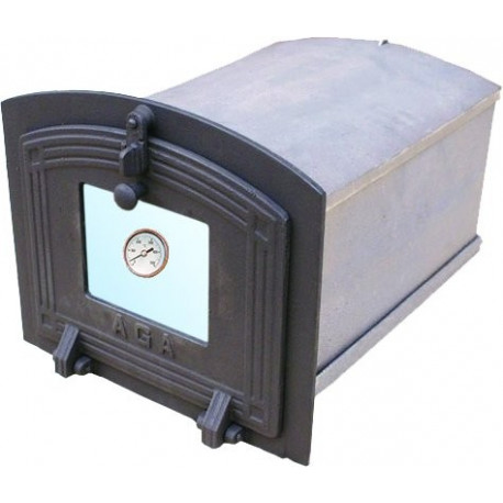 Pec liatinová MALÉ SKLO + teplomer