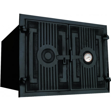 Pec liatinová - HRANA-malá- čierna-pliecko. telo + teplomer