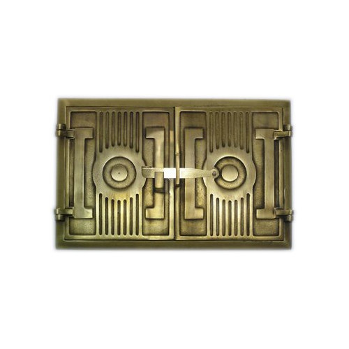 Pec liatinová - HRANA - veľká - mosadz + NEREZ telo + teplomer