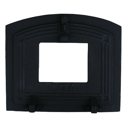 Pecové dvierka rúry - MALÉ SKLO - čierna