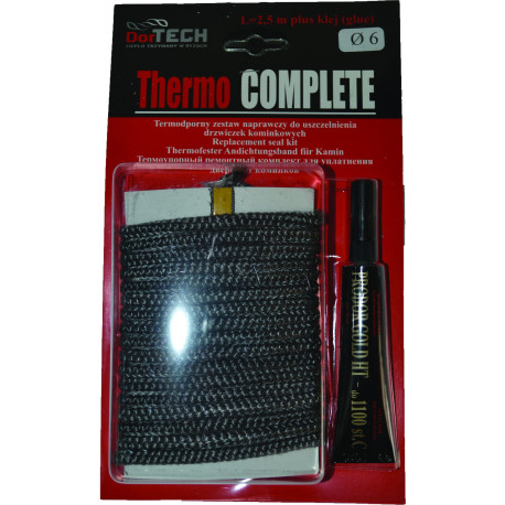 SADA sklokeramická šnúra 2,5m + lepidlo - 6 mm