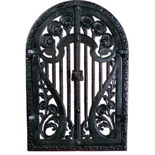 Liatinové dvierka krbové - nr.2-čierna - 360 x 550