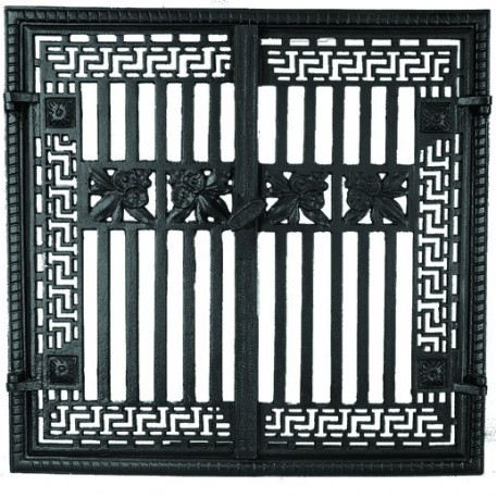 Liatinové dvierka krbové - nr.5-čierna - 570x555