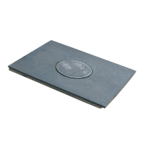 Liatinová platňa 630x315 kachľová široká s 1 otvorom