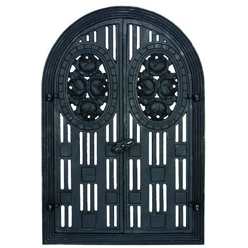 Liatinové dvierka krbové - nr.11-čierna - 360 x 550