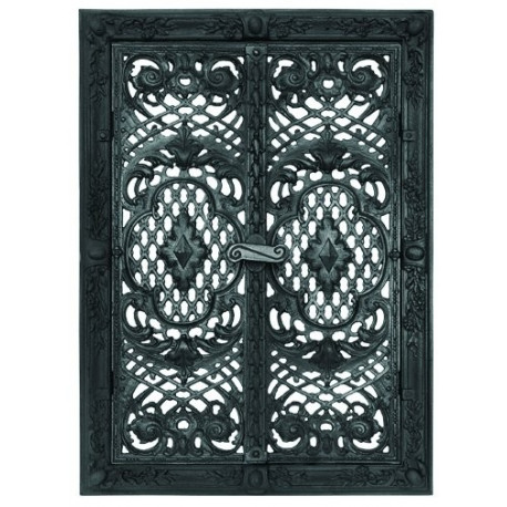 Liatinové dvierka krbové - nr.16-čierna - 360 x 550