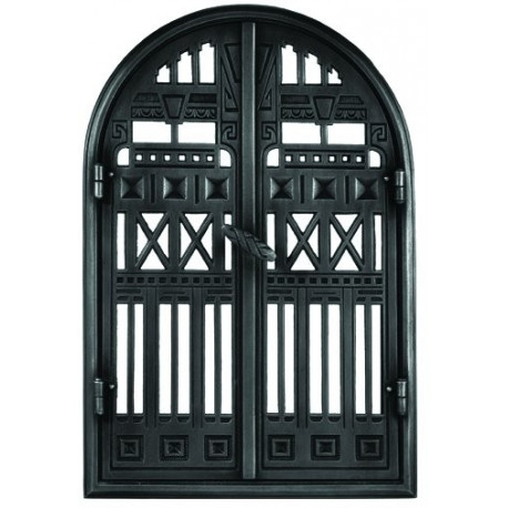 Liatinové dvierka krbové - nr.19-čierna - 360 x 550