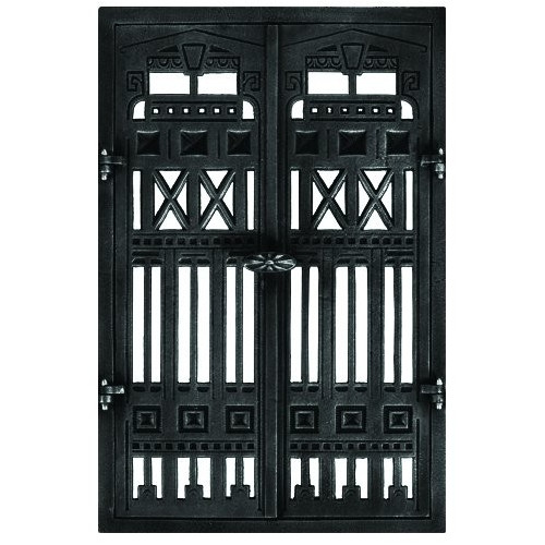 Liatinové dvierka krbové - nr.20 -čierne - 360 x 550