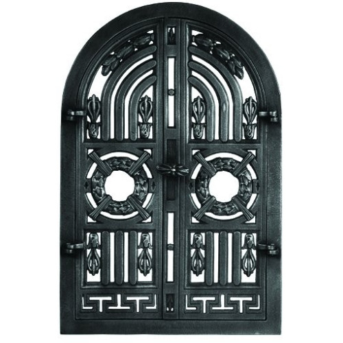 Liatinové dvierka krbové - nr.21 -čierne - 360 x 550