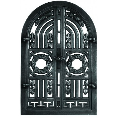 Liatinové dvierka krbové - nr.21 -čierne - 360 x 550