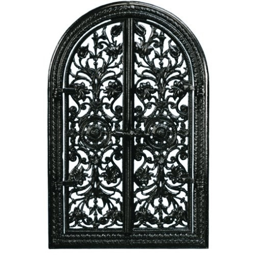 Liatinové dvierka krbové - nr.22 -čierna - 360 x 550