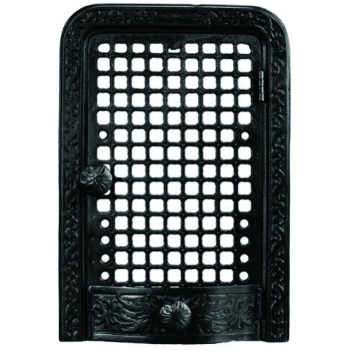 Liatinové dvierka krbové - nr.23 -čierne - 360 x 550