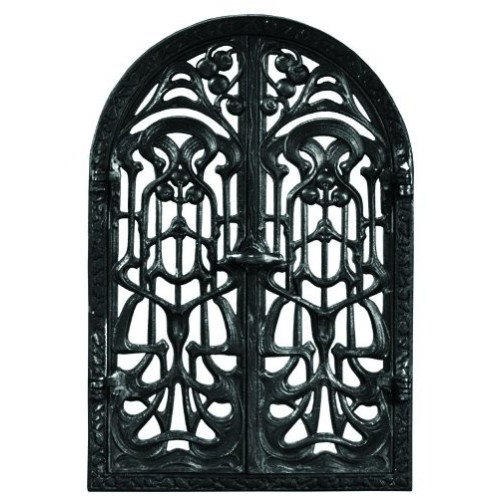 Liatinové dvierka krbové - nr.29 -čierne - 360 x 550