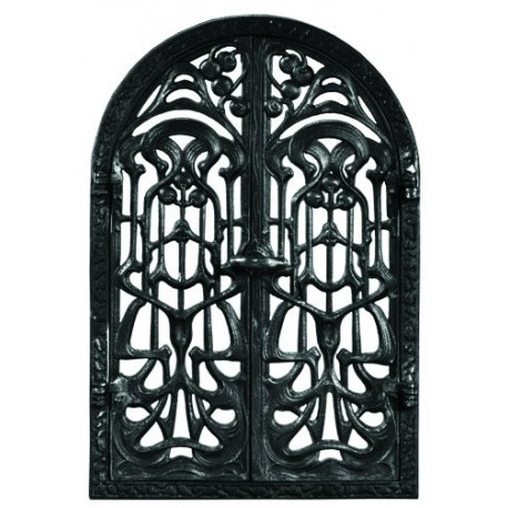 Liatinové dvierka krbové - nr.29 -čierne - 360 x 550