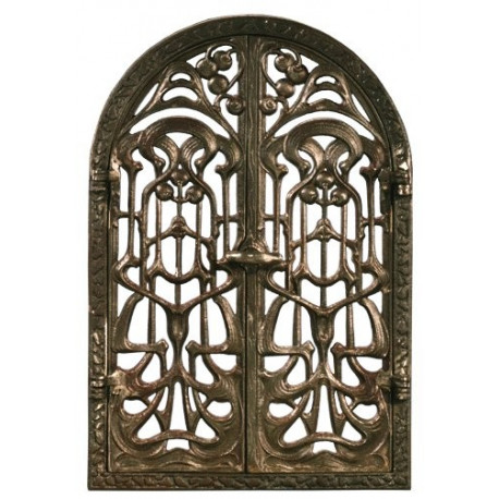 Liatinové dvierka krbové - nr.29 -mosadz - 360 x 550