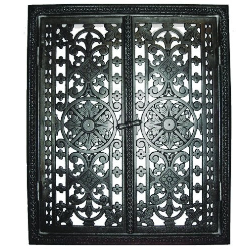 Liatinové dvierka krbové - nr.36 -čierna - 480 x 580