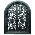 Liatinové dvierka krbové - nr.37 -čierne - 340 x 440