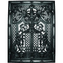 Liatinové dvierka krbové - nr.44 -čierne - 460 X 600