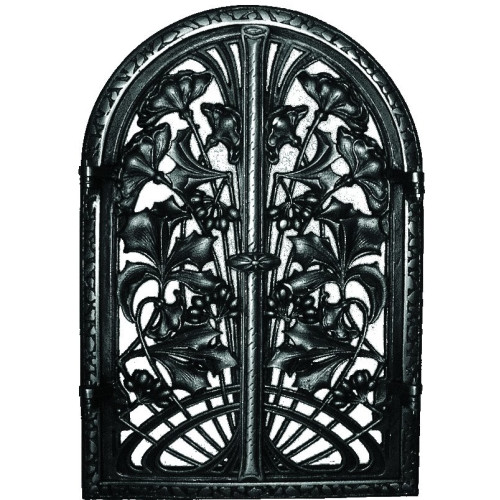 Liatinové dvierka krbové - nr.49 -čierne - 360 x 550