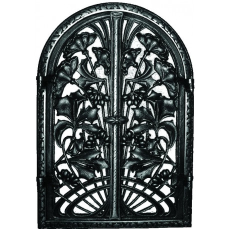 Liatinové dvierka krbové - nr.49 -čierne - 360 x 550