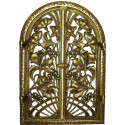 Liatinové dvierka krbové - nr.49 -mosadz - 360 x 550