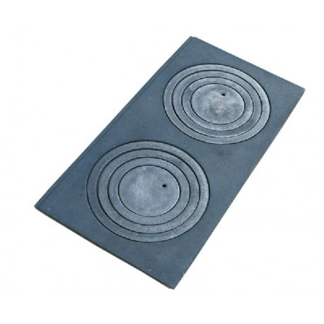 Liatinová platňa 700x330 kachľová široká s 2, otvormi