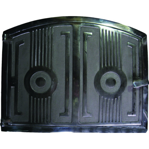 Pec liatinová - OBLÚK + teplomer-NIKEL + plech. telo