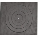 Liatinová platňa 460 x 410 mm kachľová široká s 1.otvorom - otvor 330 mm
