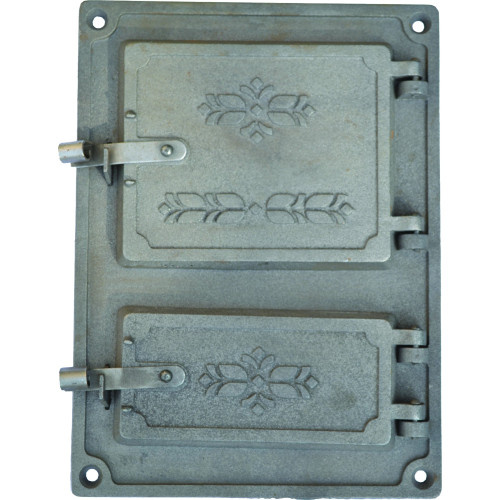 Liatinový kachľový štít - LT - mosadz