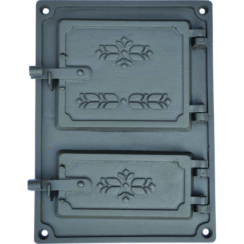 Liatinový kachľový štít - LT - mosadz