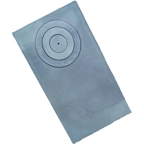 Liatinová platňa LT - 700x 400 kachľová široká s jedným otvorom - 250 mm