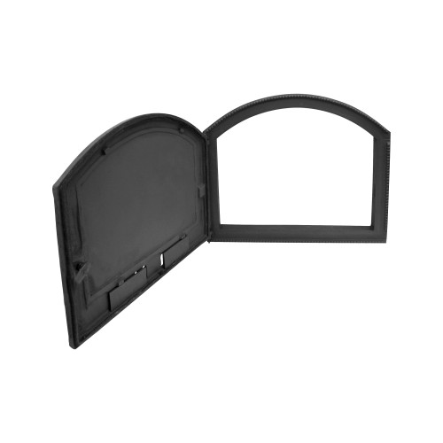 Liatinové dvierka PILAR - ľavé -ČIERNA