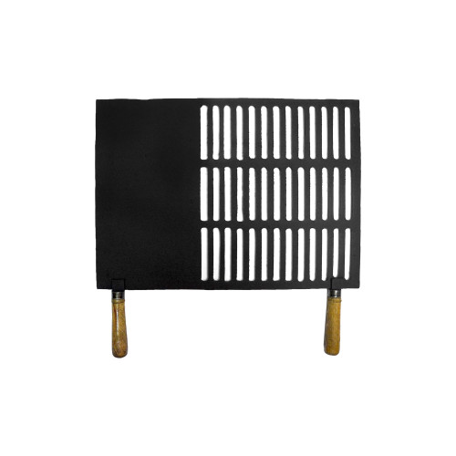 Grilovací rošt s rúčkou nr.2 - 1/3 plná, malý - 460 x 330 + 120 rúčky / 10 mm