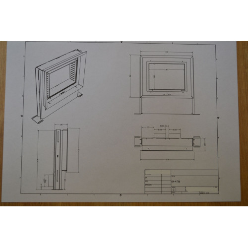 Liatinové dvierka DANAÉ s dvojsklom 470*360mm