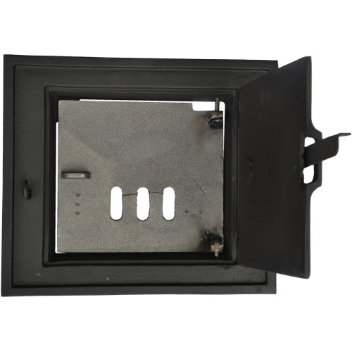 Liatinové dvierka kuchynské -KLASIK T- delené VEĽKÉ nikel