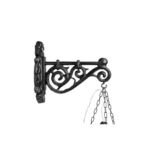 Lampa na stenu s reťazou H 02 - liatinový lampáš