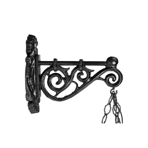 Lampa na stenu s reťazou H 03 - liatinový lampáš