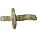 Háčik na kachľovú pec - mosadz
