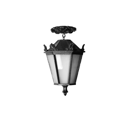 Lampa na strop na háčik J 03 - liatinový lampáš