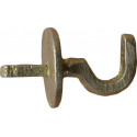Háčik na kachľovú pec - mosadz