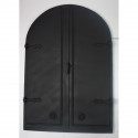 Dvierka udiarenské,pecové - ROCKY s reguláciou - 780*1150 mm - čierna