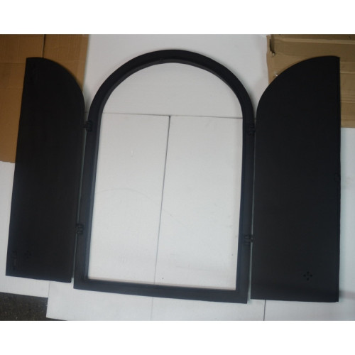 Dvierka udiarenské,pecové - ROCKY s reguláciou - 780*1150 mm - čierna