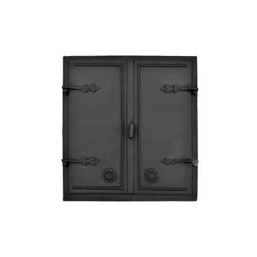 Dvierka udiarenské,pecové,chlebové - RUDY - s reguláciou - 645*700 mm - čierna