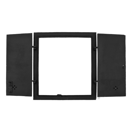 Dvierka udiarenské,pecové,chlebové - RUDY - s reguláciou - 645*700 mm - čierna