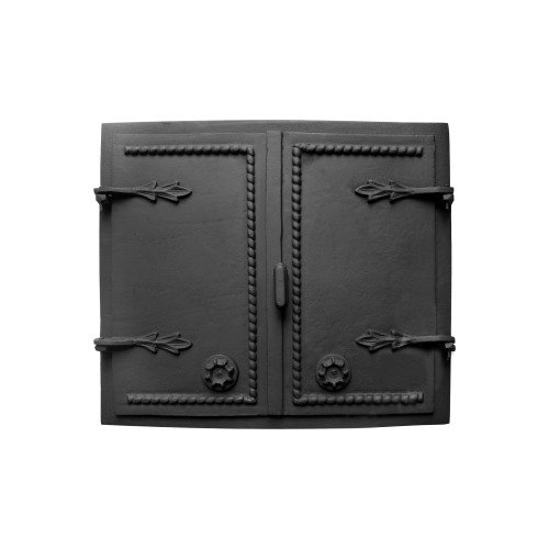 Dvierka udiarenské,pecové,chlebové - RUSH - s reguláciou - 640*550 mm - čierna