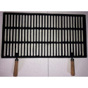 Grilovací rošt s rúčkou nr.10-veľký- 610x330 +120 rúčky / 10 mm