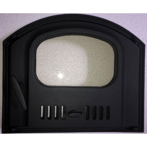 REGINA - Liatinový kachľový štít - sklo